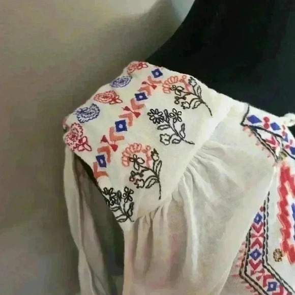 Free People Women’s Boho Embroidered & Embellished Tank Top XS | Festival Chic - Picture 11 of 16